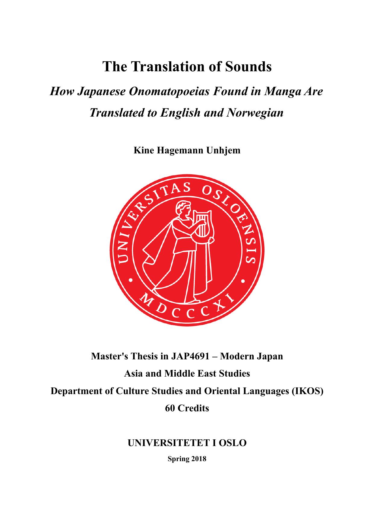 The Translation of Sounds